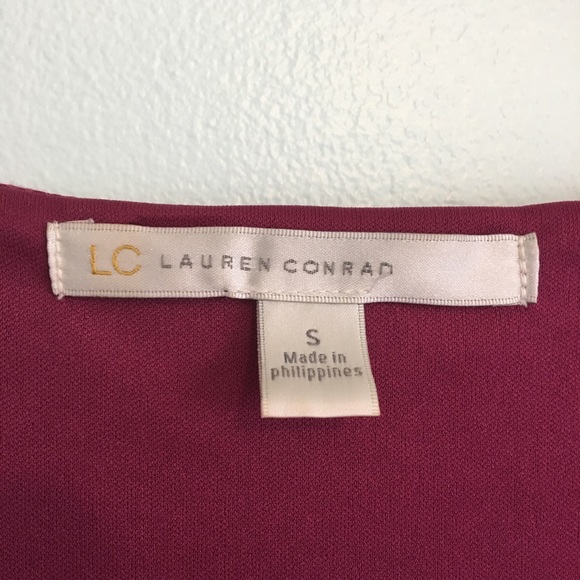 Lauren Conrad Fuchsia Pink Floral Lace Dress Small - Picture 6 of 6